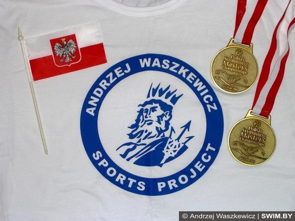 Andrzej Waszkewicz | Polish swimming masters championships, Szczecin-2015 Andrzej Waszkewicz, gold medal, Poland