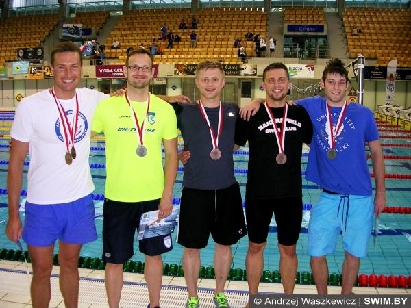 Andrzej Waszkewicz | Polish swimming masters championships, Szczecin-2015 Andrzej Waszkewicz, Maciej Brodacki, Karol Żemer, Alfred Żemer, Żemer’s brothers