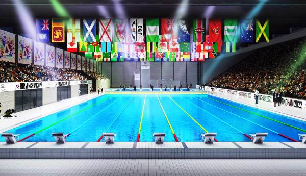 Birmingham 2022, Commonwealth Games, Commonwealth Games in UK, Birmingham Aquatics Centre, Swim.by