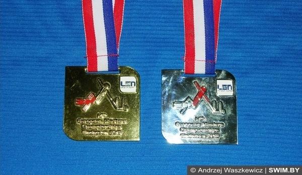 Andrzej Waszkewicz | Дизайн медалей Чемпионата Европы по водным видам спорта 2016 Золотая, серебряная медаль, European masters swimming championships 2013, Чемпионат Европы по плаванию мастерс 2013