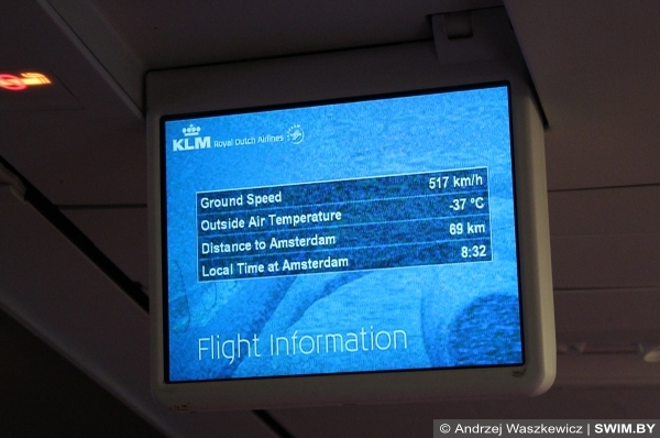 Andrzej Waszkewicz | KLM - Королевские Голландские Авиалинии KLM Салон самолёта Боинг, блог swim.by