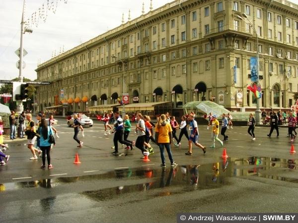 Andrzej Waszkewicz | Minsk Half Marathon 2015 Minsk main crossroad