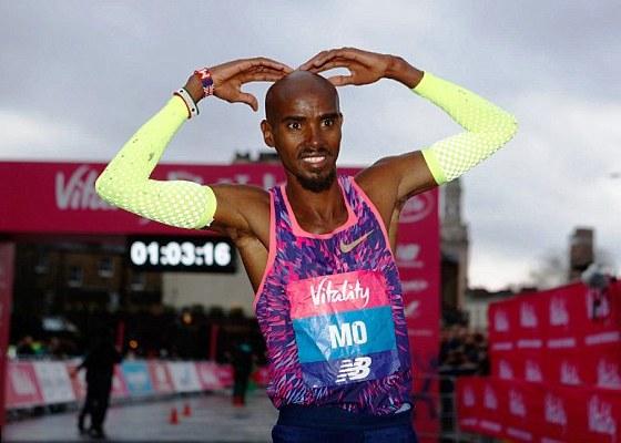 Mo Farah won The Big Half 2018 Mo Farah, The Big Half 2018, London Half Marathon, EMG Athletics, Swim.by