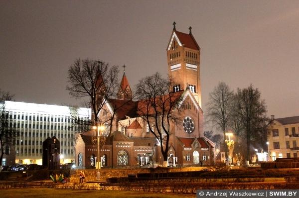 Andrzej Waszkewicz | New Year & Christmas in Belarus Red church, Красный костёл Минск