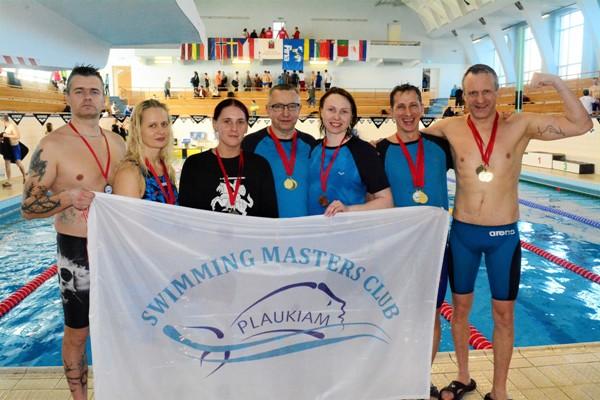 Russian Masters Swimmers, Vladimir Predkin, Larisa Nagovitsyna, Swimming Masters, European Masters Swimming, www.swim.by, Masters Swimming, Riga Amber Cup 2019, Swim.by