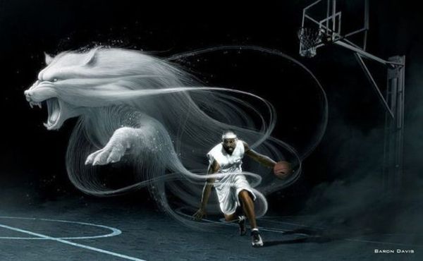 Спортивная реклама Спортивная реклама, Baron Davis