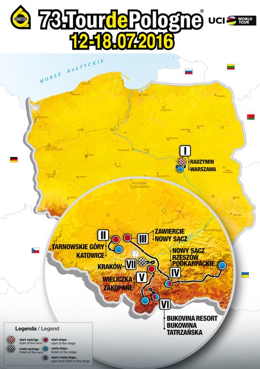 Tour de Pologne 2016 Tour de Pologne 2016, велогонка Тур Польши