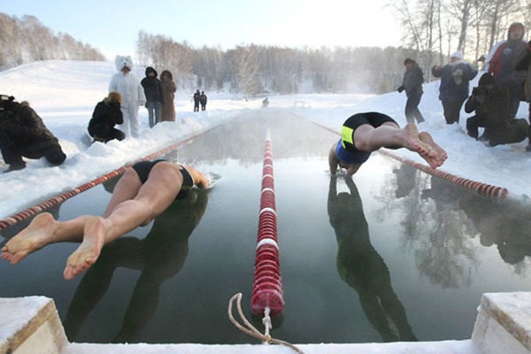 Andrzej Waszkewicz | Winter swimming Соревнования по зимнему плаванию, winter swimming competitions