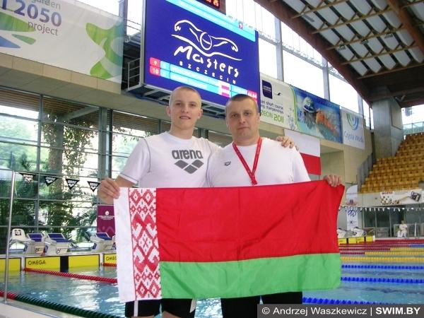 Andrzej Waszkewicz | Polish swimming masters championships, Szczecin-2015 Yauheni Puzan, Aleksandr Puzan, Belarus swimming